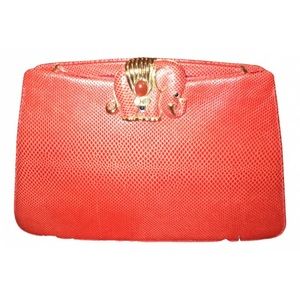 *Vintage* Judith Leiber Elephant crossbody clutch purse